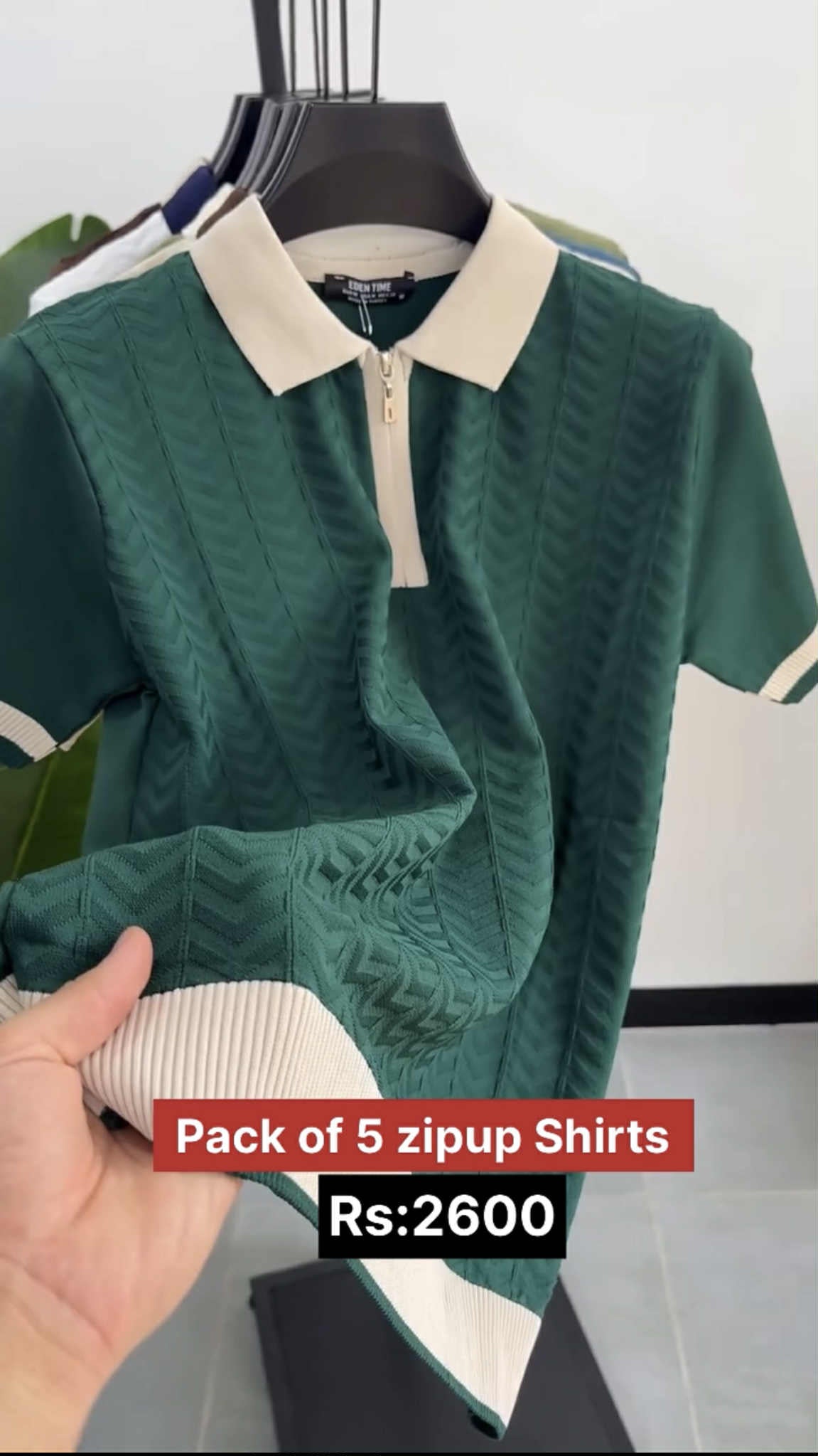 Pack of 5 Zipup Shirts RS:2600