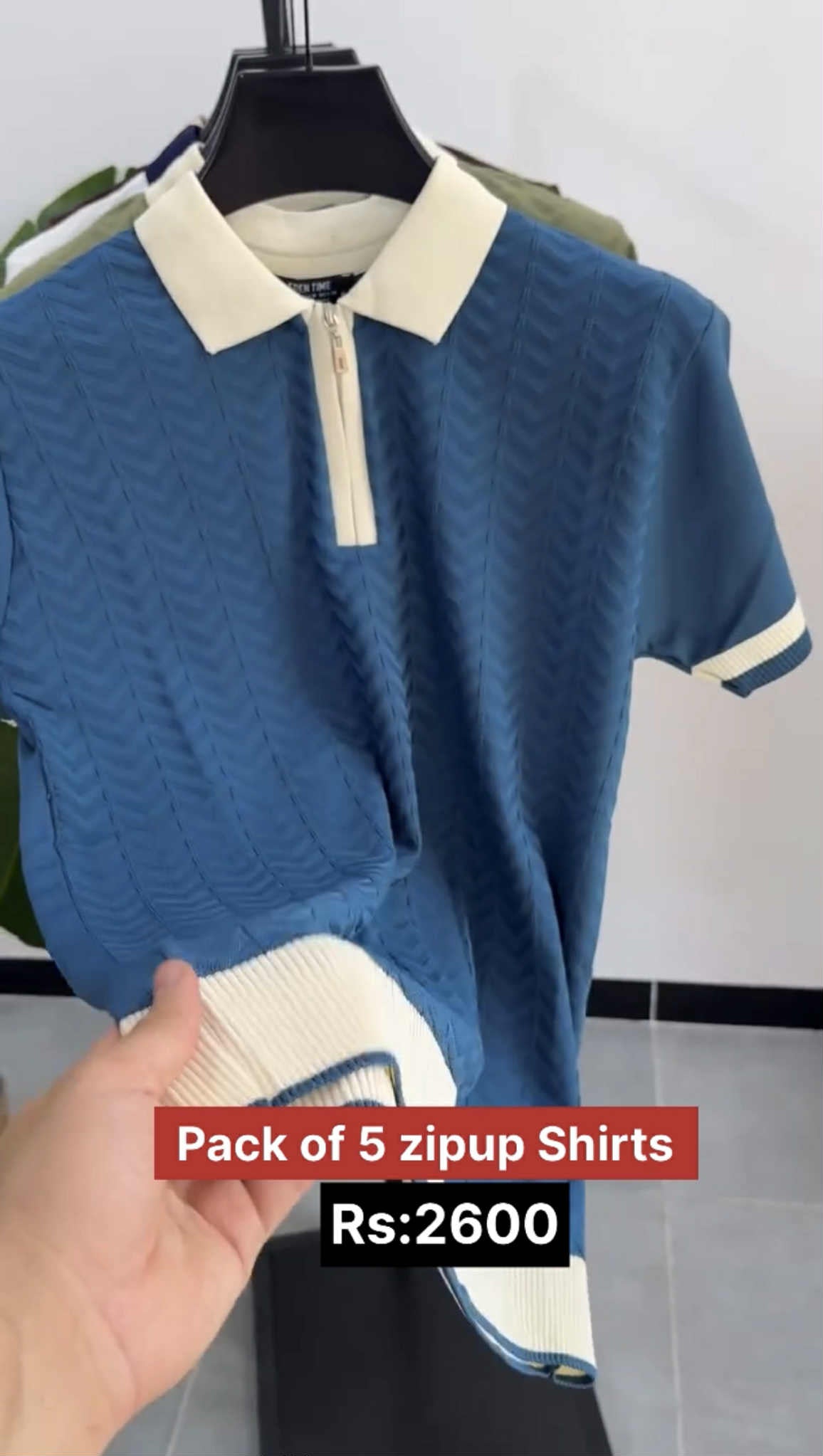 Pack of 5 Zipup Shirts RS:2600