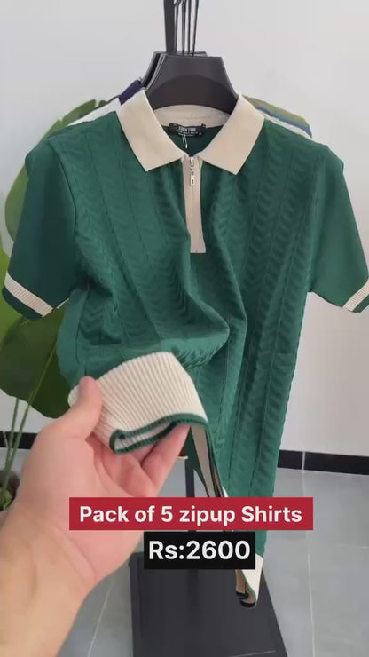 Pack of 5 Zipup Shirts RS:2600